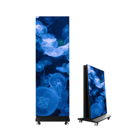 Écran d'affichage LED pliable P2.5, lecteur publicitaire portable, affichage numérique intelligent mobile pour exposition OEM