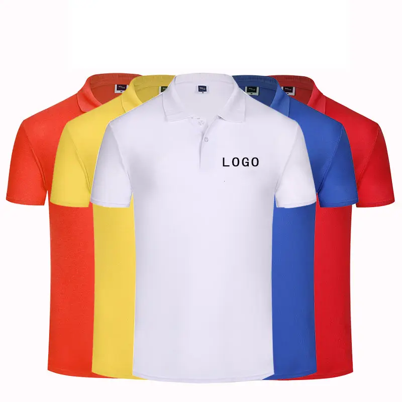 high quality 15%cotton 85%polyester 12 colors custom printing embroidery OEM logo plain blank men polo t shirt