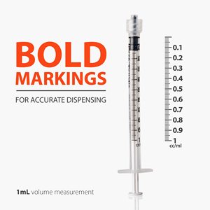 Bán buôn nhựa dùng một lần cá nhân 1ml <span class=keywords><strong>luer</strong></span> khóa ống tiêm cho thực phẩm, thú y, sử dụng y tế - Product Image 2