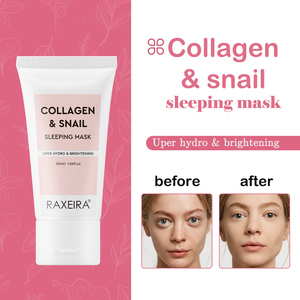 Mascarilla Facial Reafirmante e Hidratante Profunda de Noche al por Mayor, Marca Privada, Mascarilla Facial Nocturna Hidratante con Colágeno y Baba de Caracol - Product Image 6