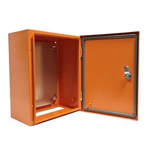 IP65 Protected Metal Distribution Box CE Certified RAL 2000 Colored Electrical Boxes