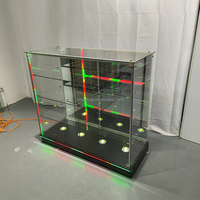 Vitrine de magasin de fumée de 4ft 6ft avec boîte à lumière Vitrine en verre à vision complète Vitrine verrouillable Vitrine Présentoir de magasin de tabac