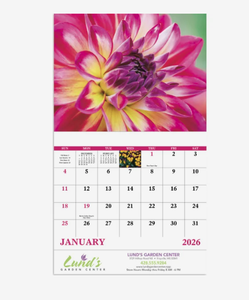 Calendarios Personalizados con Flores Impresas 2027, Regalo Promocional con Logotipo Personalizado, Planificador de Pared o Escritorio con Arte Floral y Natural - Product Image 2