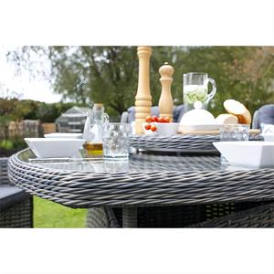 Set da pranzo in Rattan con balcone a 6 posti tavolo triangolare in Rattan <span class=keywords><strong>Lazy</strong></span> <span class=keywords><strong>Susan</strong></span> - Product Image 2