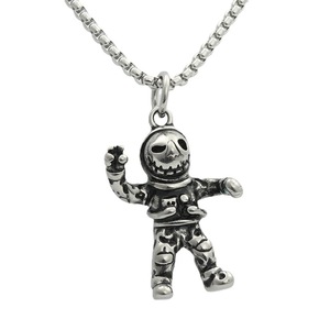 Yunnique – pendentif astronaute en acier inoxydable pour hommes, collier de style rétro Punk, design géométrique, bijoux à la mode - Product Image 5
