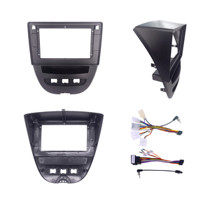 Bon prix 9 pouces cadre android <span class=keywords><strong>voiture</strong></span> pour Toyota Aygo/<span class=keywords><strong>Peugeot</strong></span> lecteur Dvd radio cadre Kit Android panneau Fascia cadre - Product Image 4