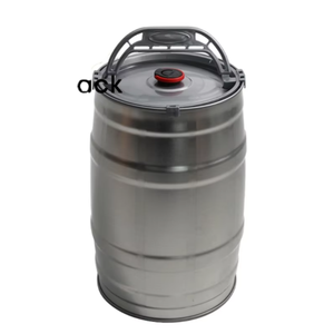 Seau rond en métal <span class=keywords><strong>5L</strong></span> personnalisé en usine <span class=keywords><strong>avec</strong></span> <span class=keywords><strong>robinet</strong></span> canette de bière vide argentée de bonne qualité de 5 litres pour l'emballage - Product Image 1