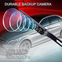 Caméra de recul pour voiture avec écran de 4,3 pouces, caméra de stationnement pour camionnette, minivan, 12V, image de recul