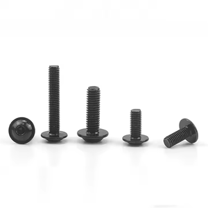 ISO 7380-2 M3 M4 M5 M6 M8 M10 Grade 10.9 Black Oxide Carbon Steel Allen Bolts Hex <b>Socket</b> Flange Button Head <b>Screws</b> - Product Image 2