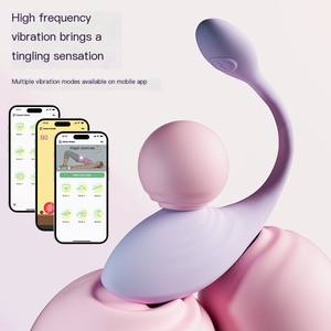 ワイヤレスアプリ制御バイブレーター-最新の人気防水温熱ジャンプエッグ10段階振動充電式ラテックス製 - Product Image 5