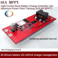 10A BQ24650 Module de charge 18V MPPT Contrôleur solaire Buck 3S 4S 12V 12.6V Li-ion LifePo4 Carte de chargeur de batterie au lithium