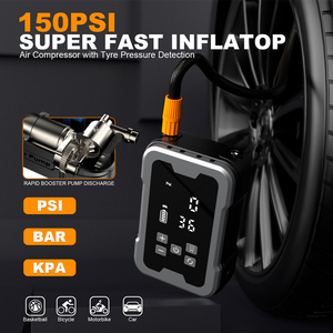 เครื่องช่วยสตาร์ทรถยนต์อเนกประสงค์ พร้อมเครื่องอัดลม 150PSI, พาวเวอร์แบงค์แบบพกพา และไฟฉุกเฉิน LED สำหรับช่วยเหลือฉุกเฉินริมถนน - Product Image 3