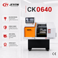 Tour CNC compact Jeyew CK0640 offrant 3000 tr/min pour le tournage de pièces métalliques légères de haute précision