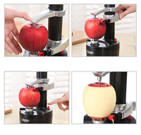 Wxl045 Nieuwe Elektrische Spiraal Fruit Aardappel Peeling Batterij Aangedreven Roestvrij Staal Automatische Appelschiller