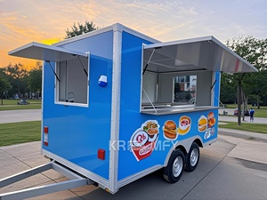 New Arrival Durable Towable Fiberglass Food Trailer Multifunctional Snack Food Van for Candy & Chips - Product Image 4