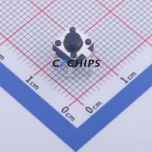 UK-B0204-G5-250 Tactile Switch Through hole Component (THT),6x6mm Switch Single Pole Single Throw Round Button 2.5N Through Hole - Product Image 1