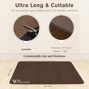 Tapis <span class=keywords><strong>de</strong></span> <span class=keywords><strong>chaise</strong></span> antidérapant pour tables, chaises et chaises <span class=keywords><strong>de</strong></span> <span class=keywords><strong>bureau</strong></span> pour protéger les sols en bois dur et les carreaux - Product Image 3