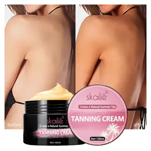 Nhãn hiệu riêng mùa hè mặt trời tan Kem sunbed Kem cơ thể Bronzer thuộc da Lotion thuộc da kem