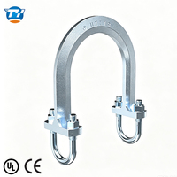 Support de fixation sismique pour tuyaux UTT18, homologué UL CE, en fonte ductile QT450, pour projets de tuyauterie de 1-1/2 à 8 pouces Sch10 Sch40