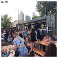 Restaurant en conteneur populaire en Chine à vendre Bar en conteneur personnalisé Kiosque à café préfabriqué Café en conteneur pour nourriture