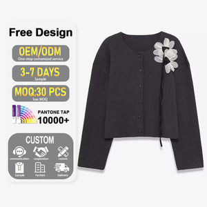 جاكيت نسائي جديد لشتاء <span class=keywords><strong>2025</strong></span> بتصميم عصري متعدد الاستخدامات مع ياقة وأكمام طويلة وطباعة وتباين الألوان وزخرفة الزهور ونسيج مضلع - Product Image 1