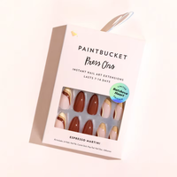 Boîte d'emballage personnalisée en gros pour faux ongles à presser (24, 30, 32 pièces) avec fenêtre – Économique et pratique pour la manucure