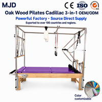 Cadillac Reformer Pilates Professionnel 3-en-1 avec Cadre en Bois, Tour en Acier Inoxydable, Ressorts et Sangles – Qualité Commerciale Personnalisée CESGS