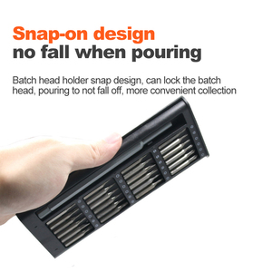 Destornillador de precisión magnético 24 en 1, juego de brocas de zócalo de taladro, juego de brocas de reparación de trinquete hexagonal de torsión, reloj de teléfono, ordenador portátil - Product Image 3