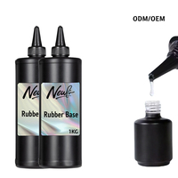 Vente en gros de vernis à ongles en gel à base de caoutchouc 1kg, recharge de couche de finition de marque privée de qualité de salon, utilisation professionnelle