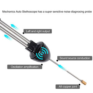 Stéthoscope en acier inoxydable pour mécanicien automobile, sondes de 80 mm/220 mm pour diagnostic moteur, outil d'auscultation pour voitures, camions, motos - Product Image 3