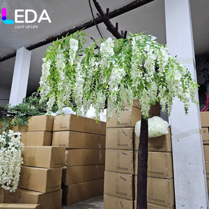 ของตกแต่งเพดานงานแต่งงาน LEDA พวงดอกวิสทีเรียผ้าไหมเทียม ประดับเพดานแบบแขวน ต้นไม้เลื้อยประดิษฐ์พร้อมดอกไม้ประดิษฐ์ - Product Image 2