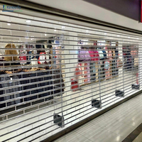 Porte à enroulement moderne en PVC transparent, étanche et coupe-vent, pour usage commercial intérieur, hôpitaux, cuisines et devantures de magasins