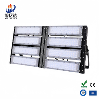 Projecteur LED haute puissance 400W-1500W pour stade, terrain de football, étanche IP66, conception modulaire, CRI>80, dimmable, garantie 3 ans