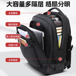 Zhifan <b>Laptop</b> <b>Backpack</b> 16-Inch Water Resistant Breathable Travel School Bag <b>For</b> Men Women Casual Commuter Style - Product Image 5