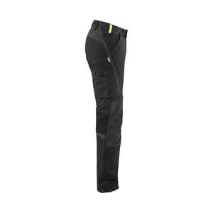 BLAKLADER - 142216459933C154 Pantalones de servicio elásticos de 4 vías Negro/Amarillo-EAN 7330509718308 PANTALONES DE TRABAJO DE CARGA - Product Image 5