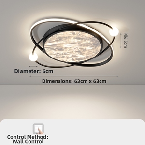 <span class=keywords><strong>Plafonnier</strong></span> LED moderne de style nordique pour <span class=keywords><strong>chambre</strong></span> à <span class=keywords><strong>coucher</strong></span> et bureau - Product Image 6