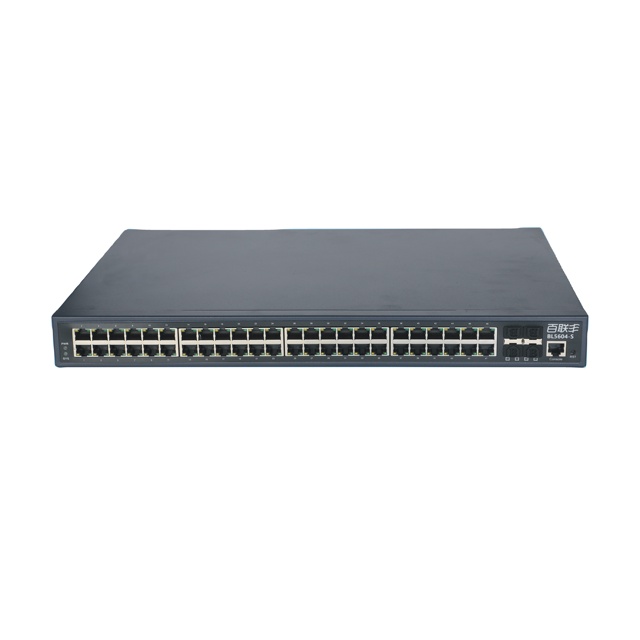 OEM ODM High-Speed 48 Ports 1G RJ45 4 Ports 10G SFP+ SNMP QoS Network Management Switches Company Hospital Netbar Gamming 2.5G
