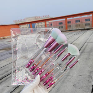 Nedeins-ensemble de pinceaux de maquillage en sable mouvant, brosse de maquillage en cristal, étoiles scintillantes, sirène rose, 7 pinceaux de maquillage en diamant, meilleure vente - Product Image 4