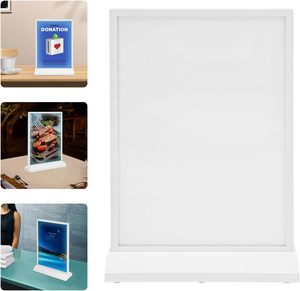 Hight Quality Double-Sided Rechargeable High Brightness Wireless <b>LED</b> Advertising Desktop <b>Light</b> <b>Box</b> A4 Size Desktop Menu - Product Image 6
