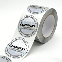 Etiquetas de Vinilo Personalizadas de 3 Pulgadas, OEM, Impermeables, de Alta Adhesión, Anti-Manipulación, con Forma Personalizada para Empaquetado