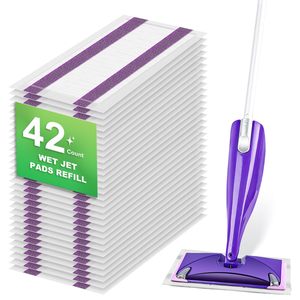 Tampon de vadrouille jetable de remplacement pour <span class=keywords><strong>Swiffer</strong></span> <span class=keywords><strong>WetJet</strong></span> Spray Mop Wet et Dry Absorbant Non-Woven Flat Mop Head Cloth Refills - Product Image 1