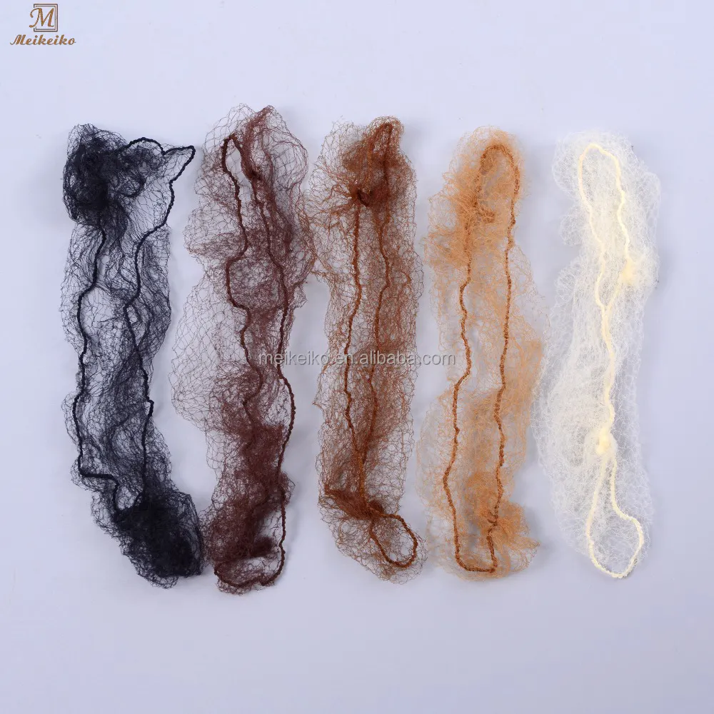 Rete per capelli in Nylon resistente da 100 pezzi per strumento per acconciatura per capelli con panino nero marrone Beige caffè 4 colori 5Mm rete per capelli