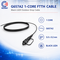100m FastConnect Gehärtetes SC APC G657A2 Outdoor FTTH-Anschlusskabel IP68 Plug-and-Play 1-Kern LSZH Glasfaserkabel