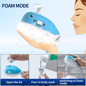 Whale Shape Pets Dogs Sprayer and Scrubber <strong>Shower</strong> Tool <strong>Head</strong> Bath <strong>Attachment</strong> with 3 Modes - Product Image 5