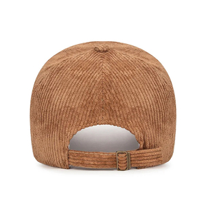 Cappellino da Baseball in Velluto <span class=keywords><strong>a</strong></span> Coste con Lettera '<span class=keywords><strong>R</strong></span>' Ricamata in 3D, Tinta Unita, Regolabile, Strutturato, Accessorio Elegante per Autunno e Inverno - Product Image 5