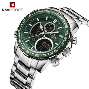 นาฬิกาข้อมือ <span class=keywords><strong>Naviforce</strong></span> 9182สแตนเลสสุดหรูสำหรับผู้ชายขายส่ง - Product Image 3