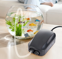 Mini pompe à air à tête simple ou double, aérateur à bulles pour aquarium, débit d'air réglable avec accessoires