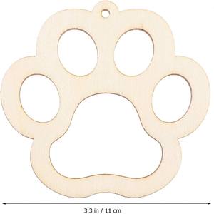 Animal de compagnie chien chat patte peinture coloration patte forme <span class=keywords><strong>maternelle</strong></span> enfants art <span class=keywords><strong>classe</strong></span> en bois bricolage artisanat coupe - Product Image 3