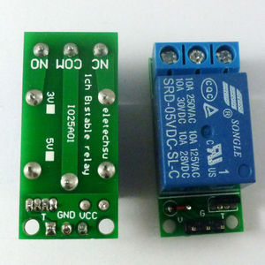 Module de relais à bascule bistable à verrouillage automatique, carte de déclenchement à impulsions basses pour Arduino, maison intelligente, LED, Mot IO25A01 5V G409 - Product Image 1