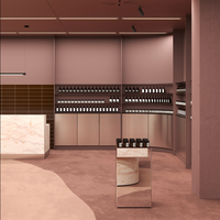 Vitrine d'intérieur personnalisable pour cosmétiques, parfums, soins de la peau, pharmacie – Idées de design intérieur pour comptoir de présentation